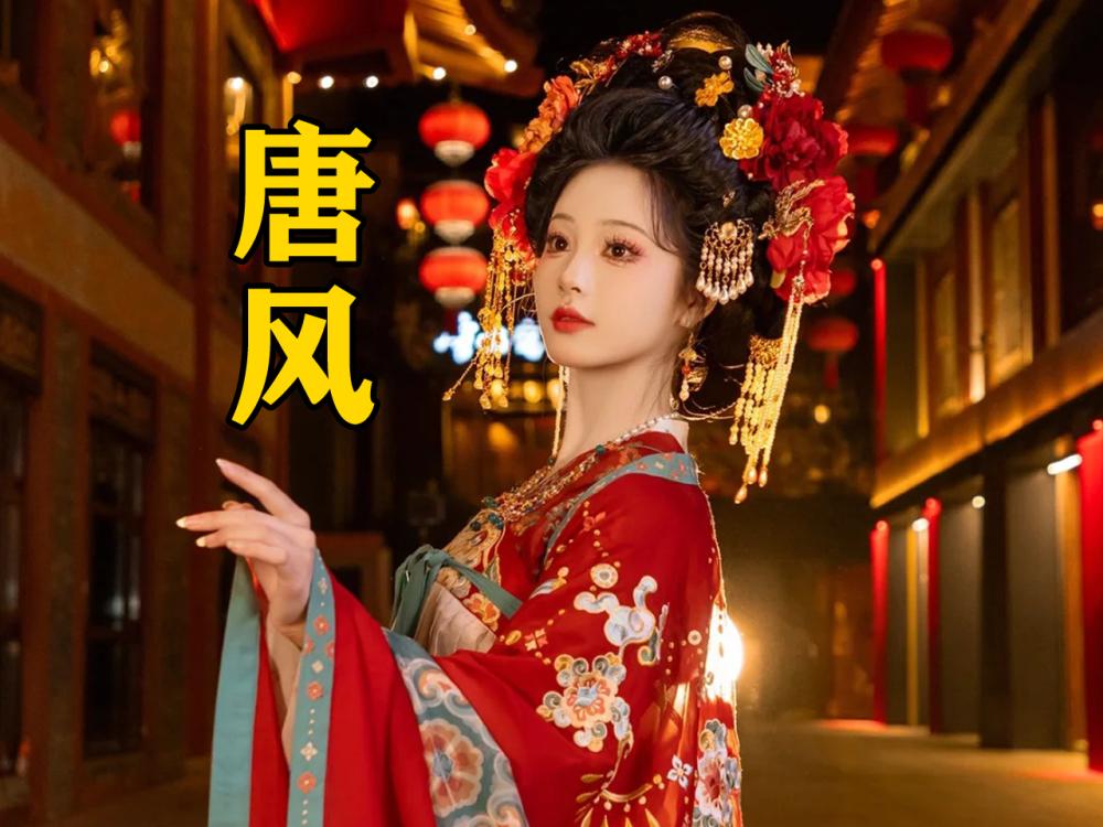 游客唐风汉服妆造